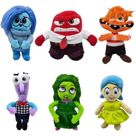 Inside Out Plush Toys Inside Out Sadness Anger Disgust Fear Plush Cute Stuffed Cotton Dolls