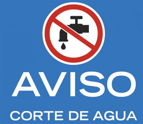 Aviso Corte Suministro De Agua