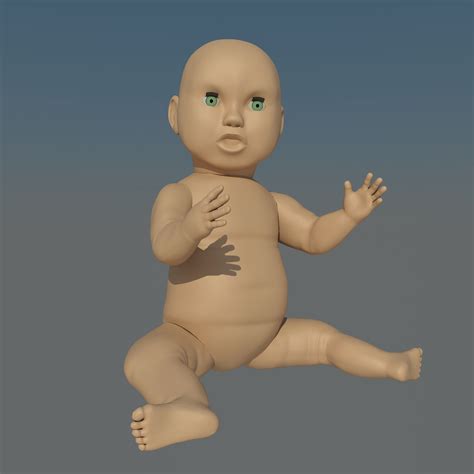 인형 아기 3d 모델 39 Max Fbx Obj Unknown Free3d