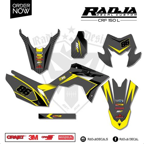 Jual DECAL STICKER CRF 150 L 002 DEKAL STIKER FULLBODY 2017 2018 2019