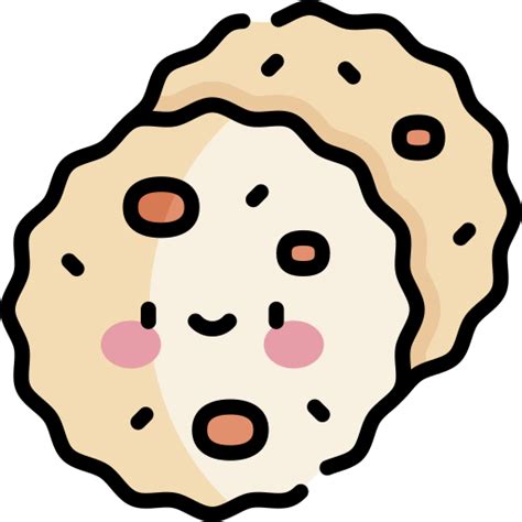 Puran Poli Kawaii Lineal Color Icon
