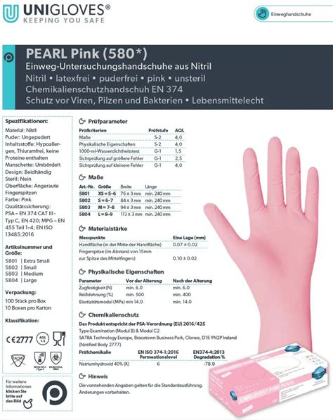 Nitril Handschuhe Unigloves Pink Pearl günstig kaufen bei AcuMax