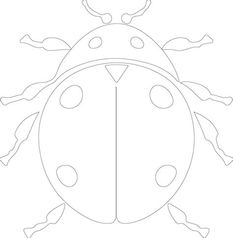 Ladybug Outline Silhouette 38829103 Vector Art At Vecteezy