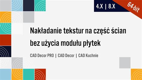 Nakładanie tekstur na część ścian bez użycia modułu płytek YouTube