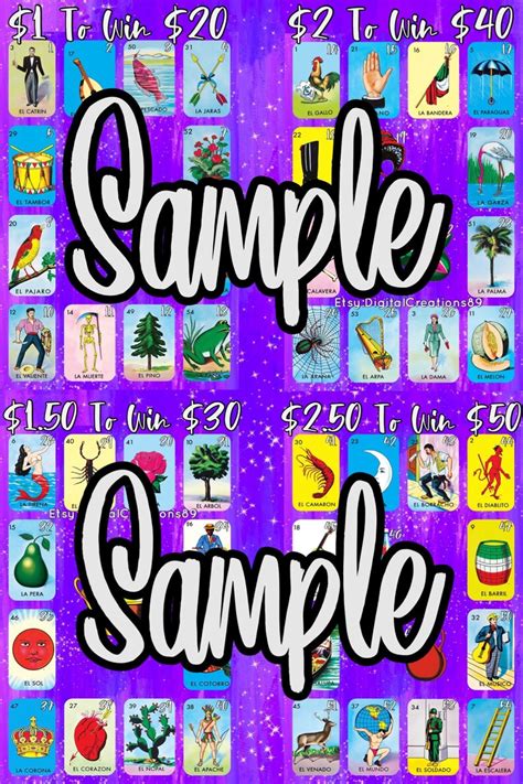 Pick Your Prize Loteria Etsy