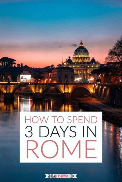 The Rome Skyline With Text Overlaying How To Spend Days In Rome