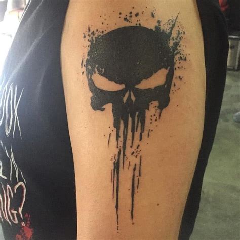 Bold And Fearless Punisher Skull Tattoo Ideas