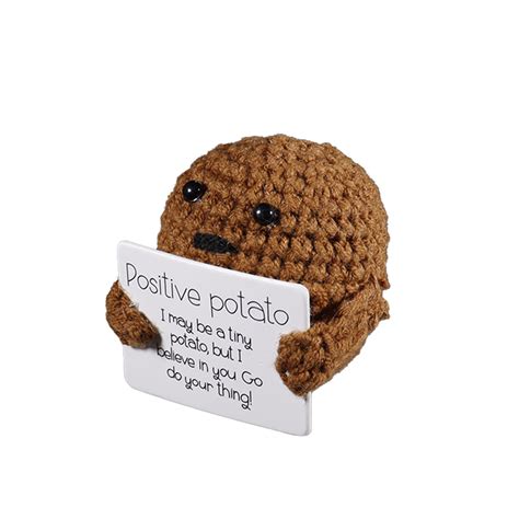 Amazon Handmade Funny Positive Potato Crochet Potato Stuffed