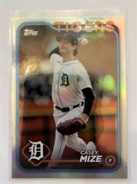 Tigres Parall Les De Detroit Casey Mize Topps Series