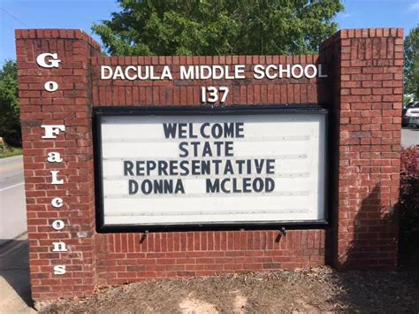 Dacula Middle School - State Representative Donna McLeod