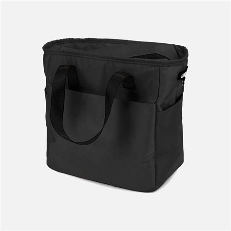 Cooler Lunch Bag Black Linen Chest