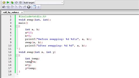 C Programming Tutorial Functions Part Call By Value Method