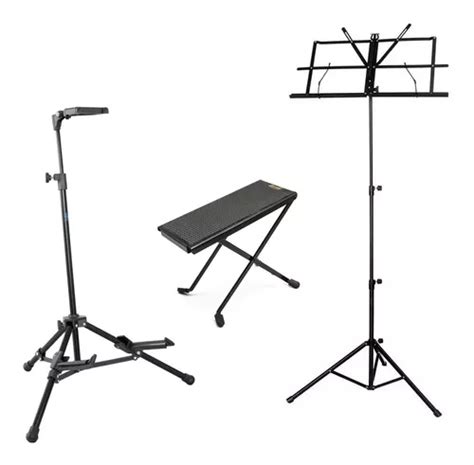 Kit Acessórios Para Instrumento Partitura Suporte Banquinho Frete grátis