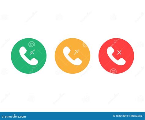 Incoming And Outgoing Call Icon Vector 269235620