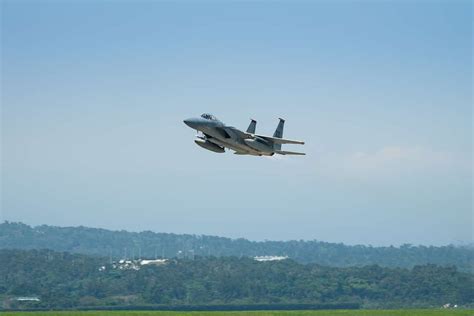 An F 15C Eagle Takes Off From Kadena Air Base Japan NARA DVIDS