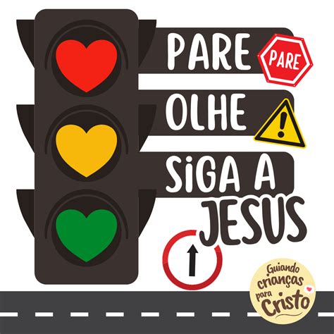 Pare Olhe e Siga a Jesus Delricka Guiando crianças para Cristo