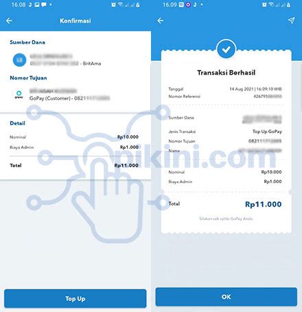 Top Up Gopay Lewat Brimo Biaya Dan Batas Minimal Opikini