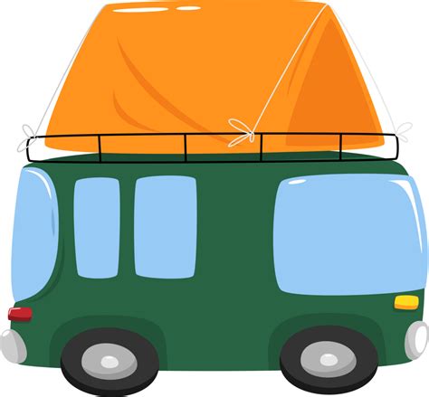 van camping cartoon 24031432 PNG