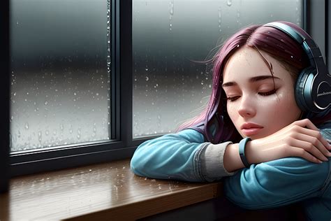 Download Girl Rain Sleep Royalty Free Stock Illustration Image Pixabay