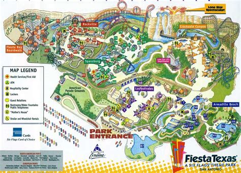 Six Flags Fiesta Texas Park Map – The World Map