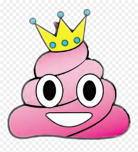 Pink Poop Emoji Clipart Poop Emoji With Crown Hd Png Download Vhv