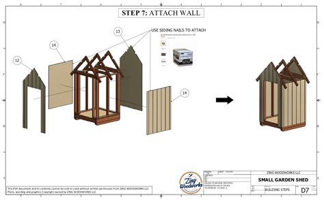 4x4 Small Outdoor Garden Storage Shed Build Plans Diy Easy Etsy