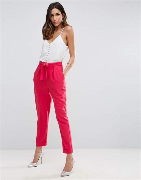 ASOS Woven Peg Pants With Obi Tie Latest Fashion Clothes Fashion