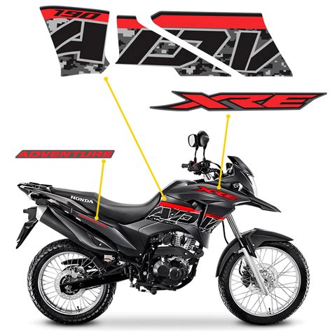 Kit Adesivos Moto Honda Xre 190 Adventure 2022 Completo Sportinox