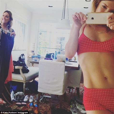 Kate Hudson Flashes Abs In Red Lingerie In Sexy Instagram Snap Daily Mail Online