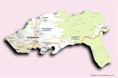 Mapas De Muestra De Ixtapaluca Generados Con La Herramienta De Recorte