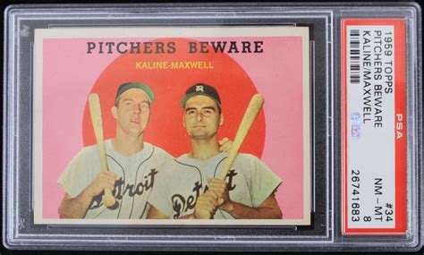 Lot Detail Al Kaline And Charlie Maxwell Detroit Tigers Topps