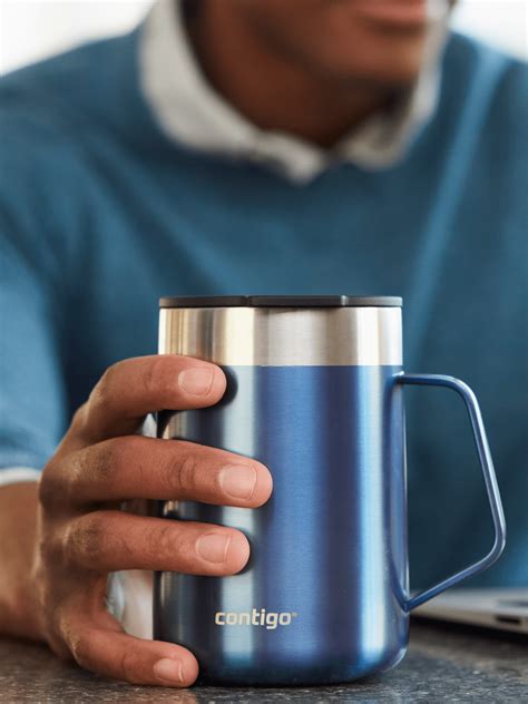 Thermal mug with ear Contigo Streeterville 420 ml Blue Blue NOWOŚCI