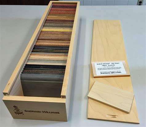 Wood Finish Display Samples By Colwell Technical Finishing Services