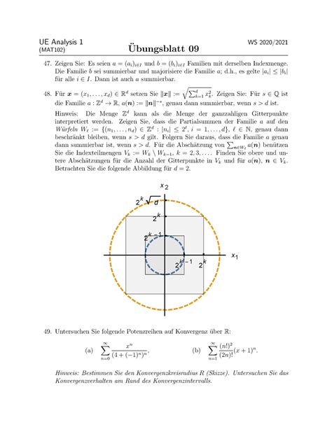 Uemat W Bungszettel Von Prof Grabner Ue Analysis