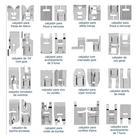 Kit Sapata Calcadores Para M Quinas De Costura Domesticas