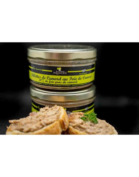 Rillettes De Canard Au Foie Gras 120g La Ferme Du Luguen