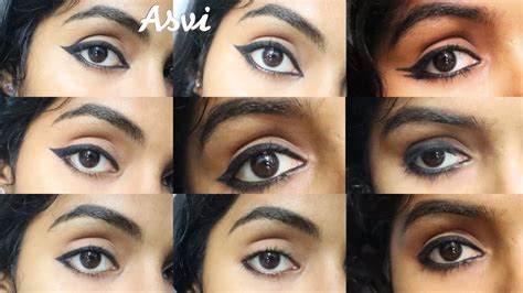 Different Eyelooks Using Just Kajal Easy And Simple Kajal Looks How