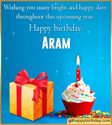 Wish Happy Birthday S With Name Aram