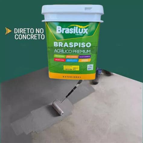 BRASILUX BRASPISO TINTA PREMIUM PARA PISO ACETINADA CINZA ESCURO 18