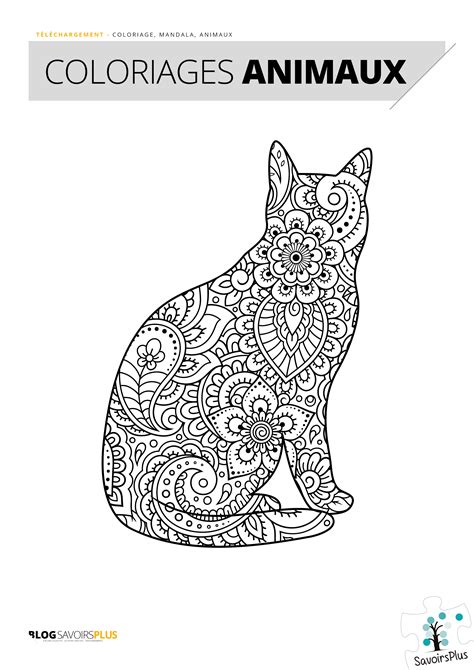 T L Chargement Coloriages Mandalas Animaux Le Blog Savoirsplus