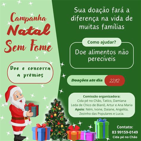 CAJAZEIRAS Sociedade Civil Realiza Campanha Natal Sem Fome Para