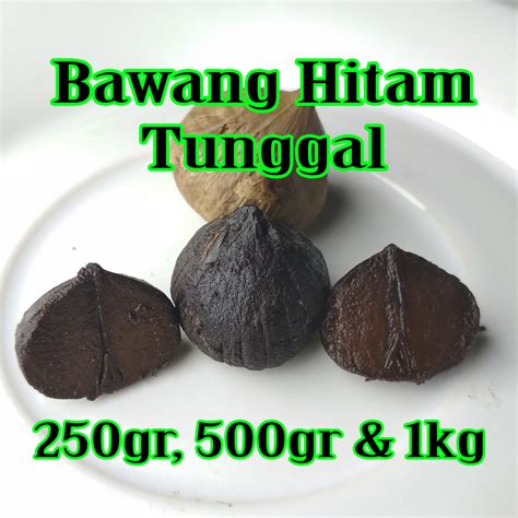 Bawang Hitam Tunggal Lanang Black Garlic Garlik Solo 1KG 1 KG 1000gr