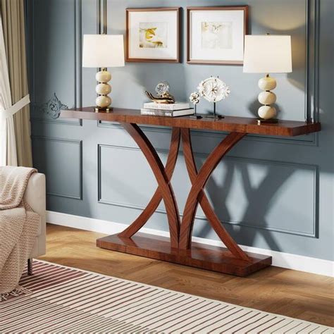 TRIBESIGNS WAY TO ORIGIN Benjamin 63 In Brown Rectangle Wood Console