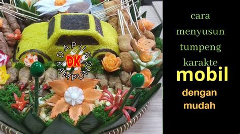 Tumpeng Nasi Kuning Karakter Mobil Untuk Ultah Anak Youtube