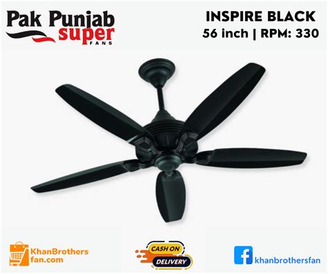 Pak Punjab Ceiling Fan Model INSPIRE Size 56 Inch Five Blades