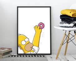 Compre Produtos Personalizados Quadro Homer Simpson Duff Elo