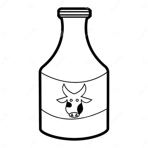 Cartoon Milk Bottle Stock Vector Illustration Of Cartoon 258212853