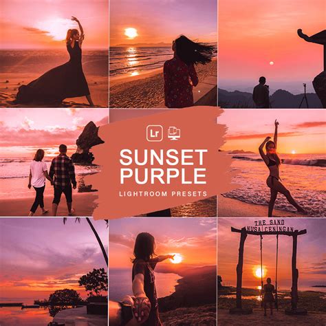 Sunset Purple Lightroom Mobile Desktop Presets Behance