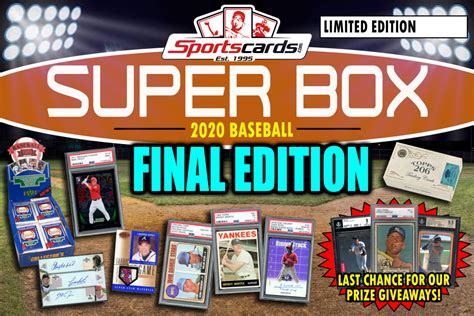 Sportscards SUPER BOX BASEBALL FINAL Edition Mystery Box FINAL