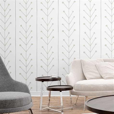 Living Room Decor With Scandinavian Wallpaper